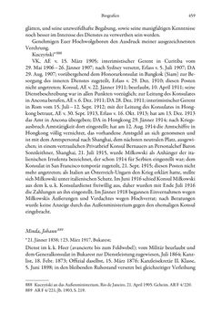 Image of the Page - 459 - in Die effektiven Konsuln Österreich(-Ungarns) von 1825-1918 - Ihre Ausbildung, Arbeitsverhältnisse und Biografien