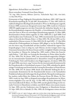 Image of the Page - 482 - in Die effektiven Konsuln Österreich(-Ungarns) von 1825-1918 - Ihre Ausbildung, Arbeitsverhältnisse und Biografien