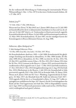 Image of the Page - 486 - in Die effektiven Konsuln Österreich(-Ungarns) von 1825-1918 - Ihre Ausbildung, Arbeitsverhältnisse und Biografien