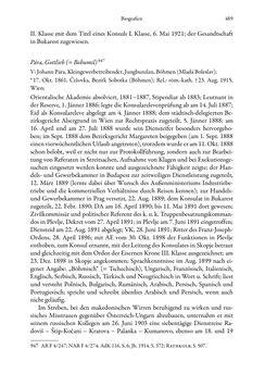 Image of the Page - 489 - in Die effektiven Konsuln Österreich(-Ungarns) von 1825-1918 - Ihre Ausbildung, Arbeitsverhältnisse und Biografien