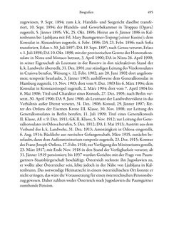 Image of the Page - 495 - in Die effektiven Konsuln Österreich(-Ungarns) von 1825-1918 - Ihre Ausbildung, Arbeitsverhältnisse und Biografien