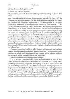 Bild der Seite - 500 - in Die effektiven Konsuln Österreich(-Ungarns) von 1825-1918 - Ihre Ausbildung, Arbeitsverhältnisse und Biografien