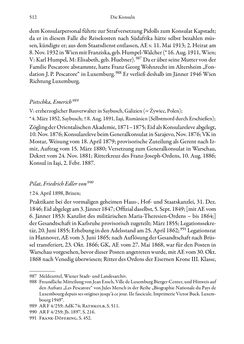 Image of the Page - 512 - in Die effektiven Konsuln Österreich(-Ungarns) von 1825-1918 - Ihre Ausbildung, Arbeitsverhältnisse und Biografien