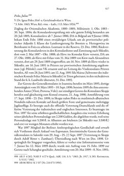 Image of the Page - 517 - in Die effektiven Konsuln Österreich(-Ungarns) von 1825-1918 - Ihre Ausbildung, Arbeitsverhältnisse und Biografien