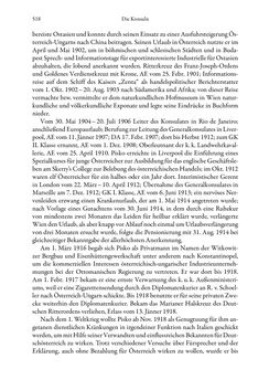 Image of the Page - 518 - in Die effektiven Konsuln Österreich(-Ungarns) von 1825-1918 - Ihre Ausbildung, Arbeitsverhältnisse und Biografien