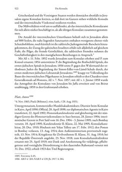 Image of the Page - 522 - in Die effektiven Konsuln Österreich(-Ungarns) von 1825-1918 - Ihre Ausbildung, Arbeitsverhältnisse und Biografien