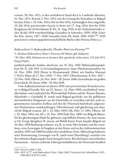 Bild der Seite - 552 - in Die effektiven Konsuln Österreich(-Ungarns) von 1825-1918 - Ihre Ausbildung, Arbeitsverhältnisse und Biografien