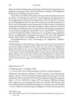 Image of the Page - 560 - in Die effektiven Konsuln Österreich(-Ungarns) von 1825-1918 - Ihre Ausbildung, Arbeitsverhältnisse und Biografien