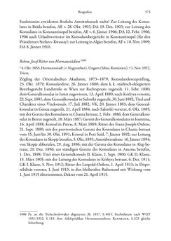 Image of the Page - 573 - in Die effektiven Konsuln Österreich(-Ungarns) von 1825-1918 - Ihre Ausbildung, Arbeitsverhältnisse und Biografien