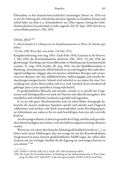 Bild der Seite - 583 - in Die effektiven Konsuln Österreich(-Ungarns) von 1825-1918 - Ihre Ausbildung, Arbeitsverhältnisse und Biografien