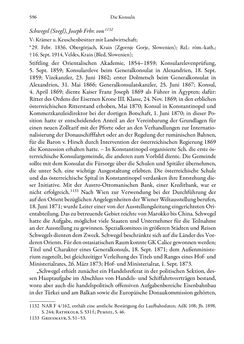 Bild der Seite - 596 - in Die effektiven Konsuln Österreich(-Ungarns) von 1825-1918 - Ihre Ausbildung, Arbeitsverhältnisse und Biografien