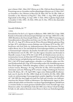 Bild der Seite - 603 - in Die effektiven Konsuln Österreich(-Ungarns) von 1825-1918 - Ihre Ausbildung, Arbeitsverhältnisse und Biografien