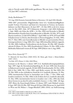 Bild der Seite - 607 - in Die effektiven Konsuln Österreich(-Ungarns) von 1825-1918 - Ihre Ausbildung, Arbeitsverhältnisse und Biografien