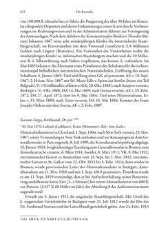 Bild der Seite - 612 - in Die effektiven Konsuln Österreich(-Ungarns) von 1825-1918 - Ihre Ausbildung, Arbeitsverhältnisse und Biografien