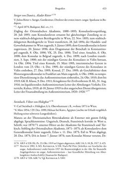 Bild der Seite - 623 - in Die effektiven Konsuln Österreich(-Ungarns) von 1825-1918 - Ihre Ausbildung, Arbeitsverhältnisse und Biografien