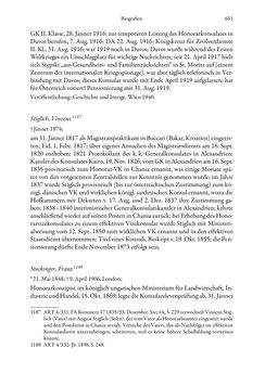 Bild der Seite - 631 - in Die effektiven Konsuln Österreich(-Ungarns) von 1825-1918 - Ihre Ausbildung, Arbeitsverhältnisse und Biografien