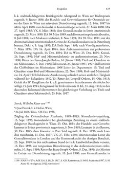 Bild der Seite - 633 - in Die effektiven Konsuln Österreich(-Ungarns) von 1825-1918 - Ihre Ausbildung, Arbeitsverhältnisse und Biografien