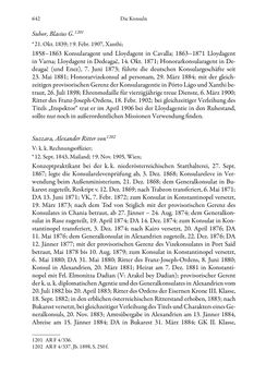 Bild der Seite - 642 - in Die effektiven Konsuln Österreich(-Ungarns) von 1825-1918 - Ihre Ausbildung, Arbeitsverhältnisse und Biografien