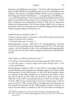 Image of the Page - 649 - in Die effektiven Konsuln Österreich(-Ungarns) von 1825-1918 - Ihre Ausbildung, Arbeitsverhältnisse und Biografien