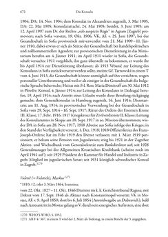 Image of the Page - 672 - in Die effektiven Konsuln Österreich(-Ungarns) von 1825-1918 - Ihre Ausbildung, Arbeitsverhältnisse und Biografien