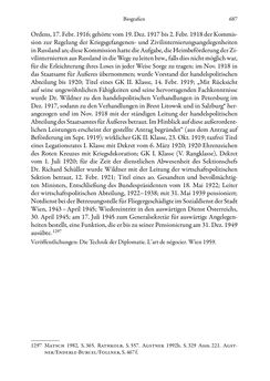 Image of the Page - 687 - in Die effektiven Konsuln Österreich(-Ungarns) von 1825-1918 - Ihre Ausbildung, Arbeitsverhältnisse und Biografien