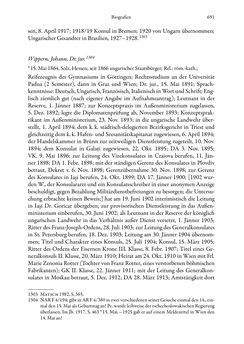 Image of the Page - 691 - in Die effektiven Konsuln Österreich(-Ungarns) von 1825-1918 - Ihre Ausbildung, Arbeitsverhältnisse und Biografien