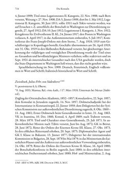 Image of the Page - 714 - in Die effektiven Konsuln Österreich(-Ungarns) von 1825-1918 - Ihre Ausbildung, Arbeitsverhältnisse und Biografien