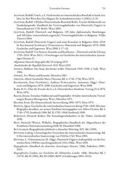 Bild der Seite - 721 - in Die effektiven Konsuln Österreich(-Ungarns) von 1825-1918 - Ihre Ausbildung, Arbeitsverhältnisse und Biografien