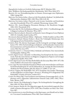 Bild der Seite - 722 - in Die effektiven Konsuln Österreich(-Ungarns) von 1825-1918 - Ihre Ausbildung, Arbeitsverhältnisse und Biografien