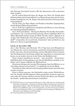 Image of the Page - 303 - in Die Tagebücher des Grafen Egbert Belcredi 1850–1894