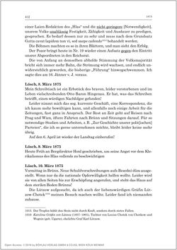 Image of the Page - 414 - in Die Tagebücher des Grafen Egbert Belcredi 1850–1894