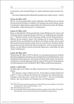 Image of the Page - 418 - in Die Tagebücher des Grafen Egbert Belcredi 1850–1894