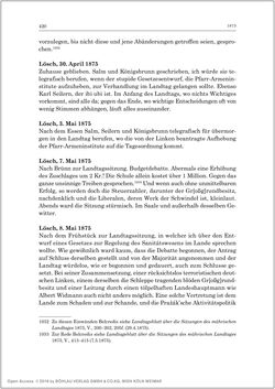 Image of the Page - 422 - in Die Tagebücher des Grafen Egbert Belcredi 1850–1894