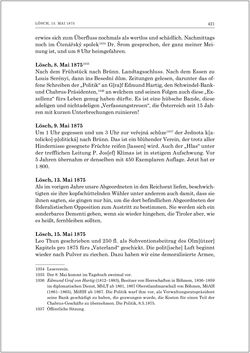 Image of the Page - 423 - in Die Tagebücher des Grafen Egbert Belcredi 1850–1894
