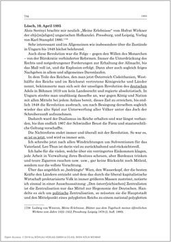 Bild der Seite - 736 - in Die Tagebücher des Grafen Egbert Belcredi 1850–1894