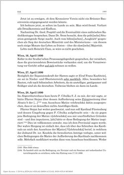 Image of the Page - 918 - in Die Tagebücher des Grafen Egbert Belcredi 1850–1894