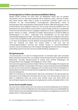 Bild der Seite - 17 - in ElFo - Elementarpädagogische Forschungsbeiträge, Band Jahrgang 1 / Heft 1 / 2019
