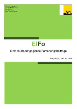 Image of the Page - (000001) - in ElFo - Elementarpädagogische Forschungsbeiträge, Volume Jahrgang 2 / Heft 1 / 2020