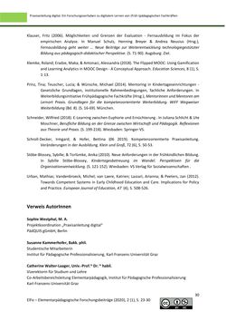 Bild der Seite - 30 - in ElFo - Elementarpädagogische Forschungsbeiträge, Band Jahrgang 2 / Heft 1 / 2020