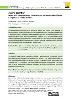 Image of the Page - 9 - in ElFo - Elementarpädagogische Forschungsbeiträge, Volume Jahrgang 3 / Heft 1 / 2021