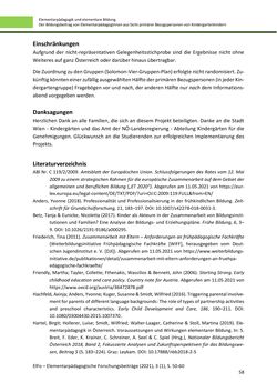 Bild der Seite - 58 - in ElFo - Elementarpädagogische Forschungsbeiträge, Band Jahrgang 3 / Heft 1 / 2021