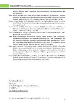 Bild der Seite - 60 - in ElFo - Elementarpädagogische Forschungsbeiträge, Band Jahrgang 3 / Heft 1 / 2021