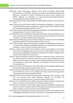 Bild der Seite - 73 - in ElFo - Elementarpädagogische Forschungsbeiträge, Band Jahrgang 3 / Heft 1 / 2021