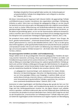 Bild der Seite - 80 - in ElFo - Elementarpädagogische Forschungsbeiträge, Band Jahrgang 3 / Heft 1 / 2021