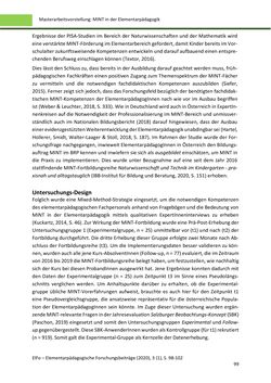 Image of the Page - 99 - in ElFo - Elementarpädagogische Forschungsbeiträge, Volume Jahrgang 3 / Heft 1 / 2021