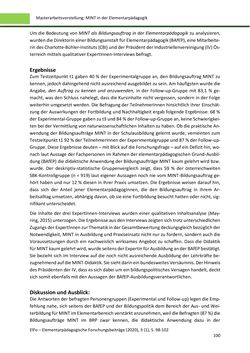 Image of the Page - 100 - in ElFo - Elementarpädagogische Forschungsbeiträge, Volume Jahrgang 3 / Heft 1 / 2021