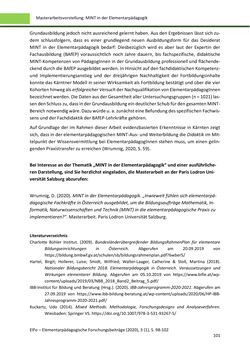 Image of the Page - 101 - in ElFo - Elementarpädagogische Forschungsbeiträge, Volume Jahrgang 3 / Heft 1 / 2021