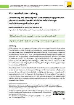 Image of the Page - 103 - in ElFo - Elementarpädagogische Forschungsbeiträge, Volume Jahrgang 3 / Heft 1 / 2021