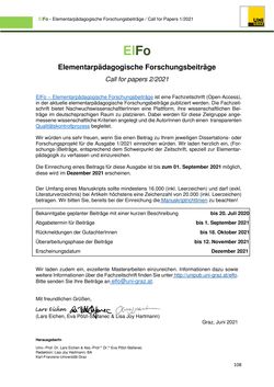 Bild der Seite - (000108) - in ElFo - Elementarpädagogische Forschungsbeiträge, Band Jahrgang 3 / Heft 1 / 2021