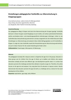 Image of the Page - 7 - in ElFo - Elementarpädagogische Forschungsbeiträge, Volume Jahrgang 1 / Heft 2 / 2019